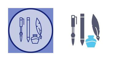 Unique Writing Equipment Vector Icon