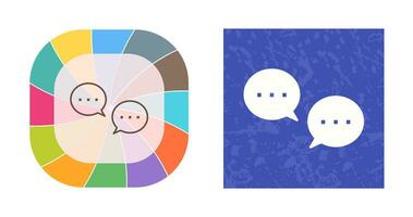 Unique Conversation Bubbles Vector Icon