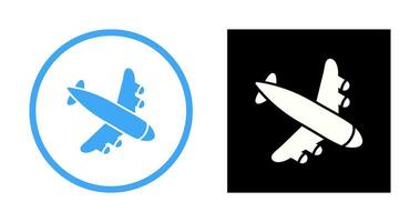 Landing Airplane Vector Icon