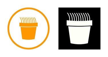 Grass Pot Vector Icon