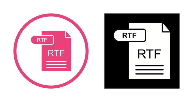 RTF Vector Icon