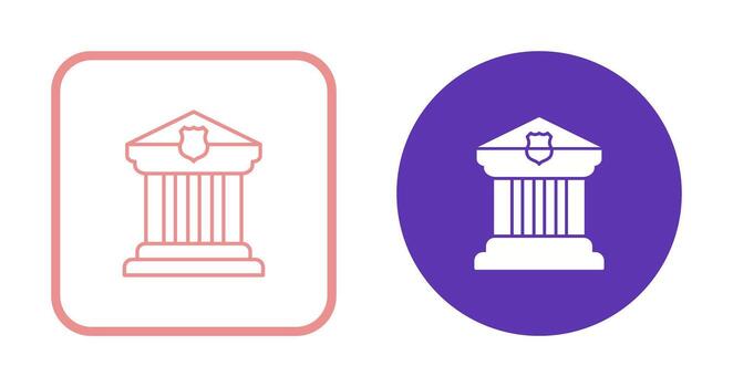 icono de vector de juzgado