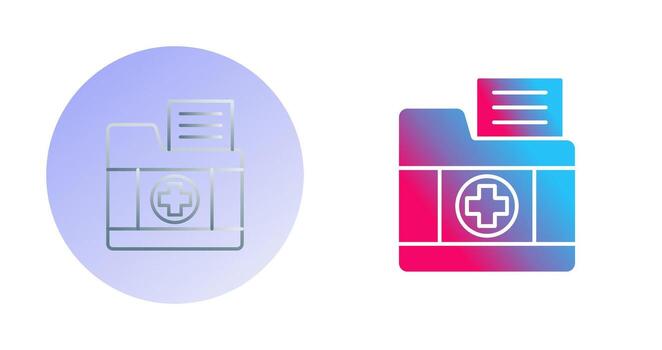 icono de vector de carpeta