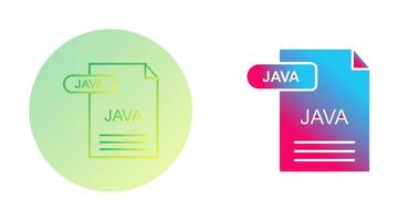 icono de vector de java