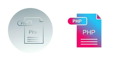 icono de vector de php