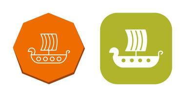 Viking Ship Vector Icon