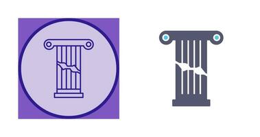 Broken Pillar Vector Icon