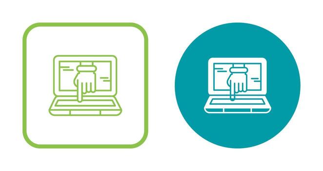 Computer Hacking Vector Icon