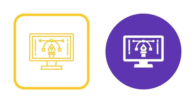 icono de vector de aprendizaje electrónico