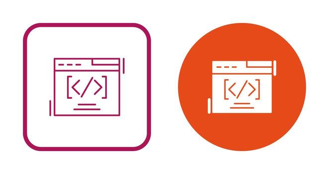 Web Coding Vector Icon