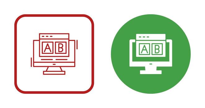 AB Testing Vector Icon
