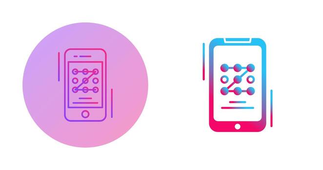 icono de vector de código de patrón