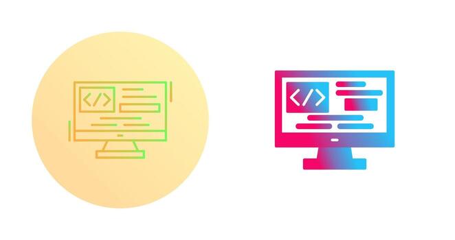 Coding Vector Icon