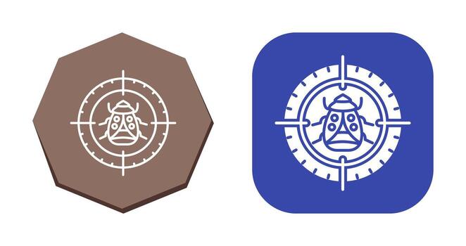 Bug Target Vector Icon