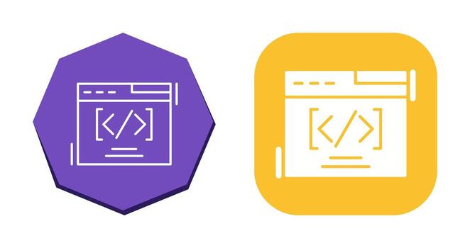 Web Coding Vector Icon