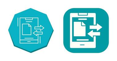 icono de vector de transferencia de datos