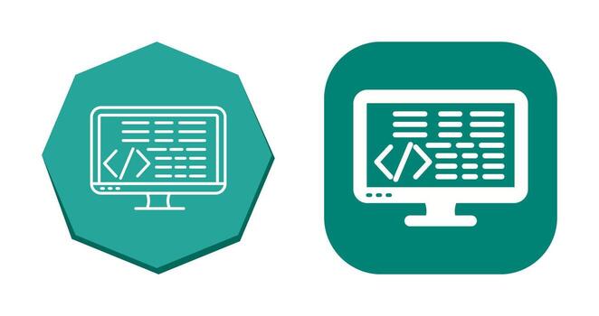 icono de vector de codificación