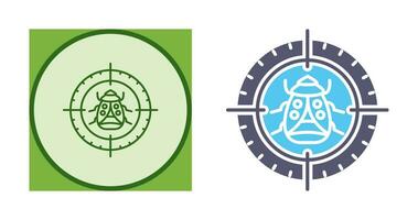 Bug Target Vector Icon