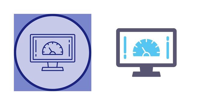 Speed Test Vector Icon