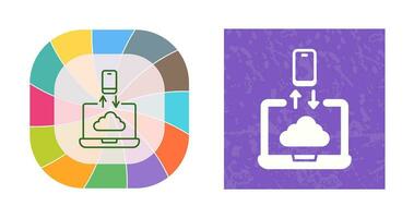 icono de vector de transferencia de datos