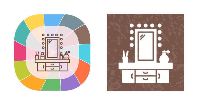 Dressing Table Vector Icon