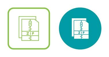 icono de vector de archivo zip