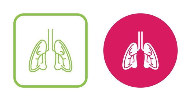 Lungs Vector Icon