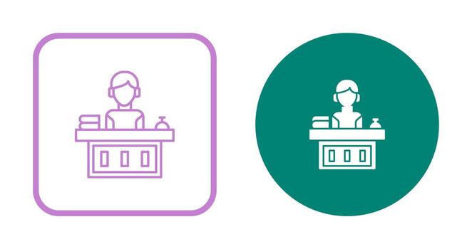 Office Reception Vector Icon