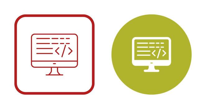 icono de vector de codificación