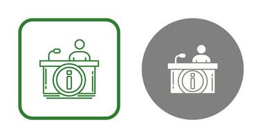 Information Desk Vector Icon