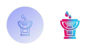 Water Bucket Vector Icon