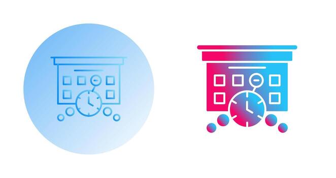 icono de vector de fecha límite