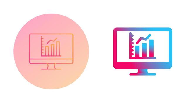 icono de vector de gráfico