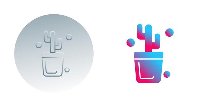 icono de vector de cactus