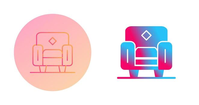 icono de vector de sillón