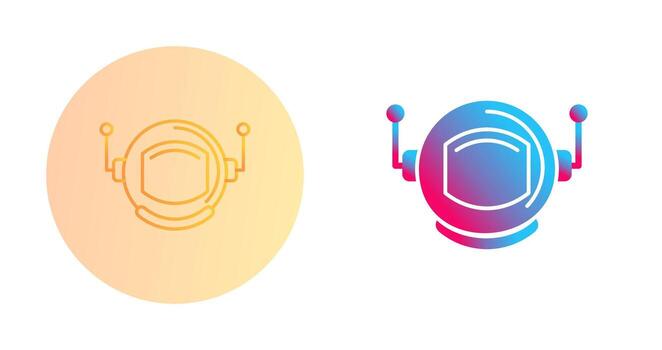 Astronaut Helmate Vector Icon