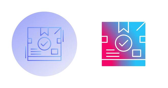 icono de vector de caja de entrega