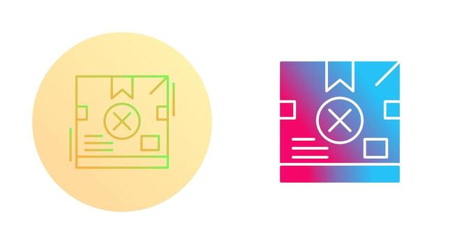 icono de vector de caja de entrega