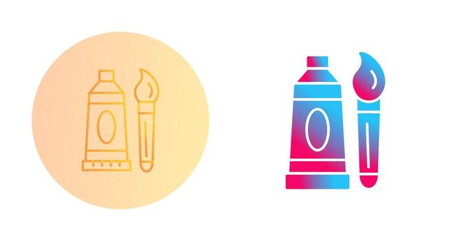 icono de vector de pintura de aceite