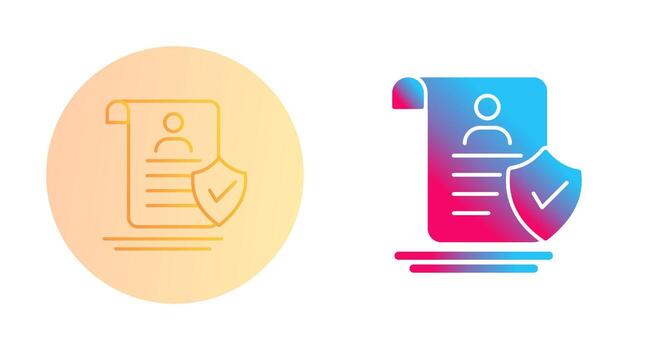 icono de vector verificado