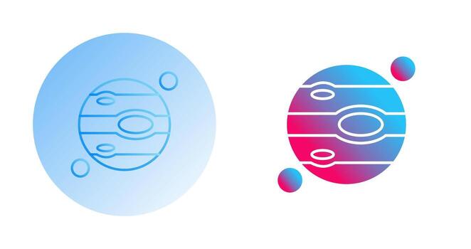 icono de vector de júpiter