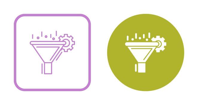 icono de vector de filtrado