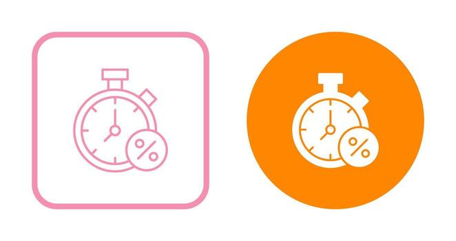 icono de vector de temporizador