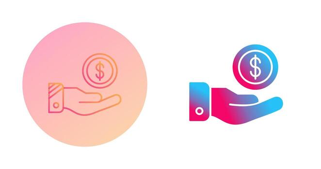 icono de vector de dólar