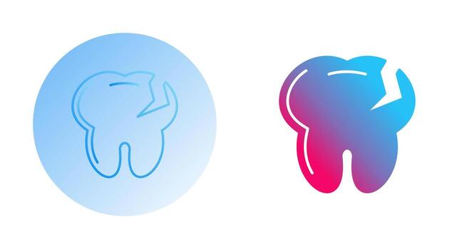 icono de vector de diente