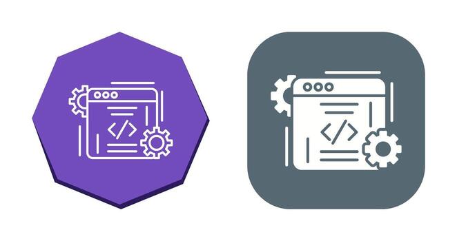icono de vector de codificación