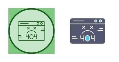 icono de vector de error 404