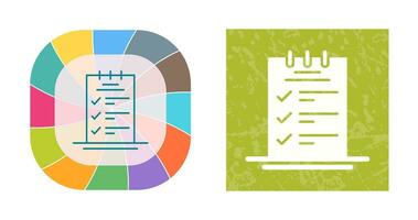 Booking CheckList Vector Icon