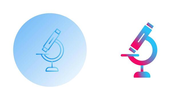 icono de vector de microscopio