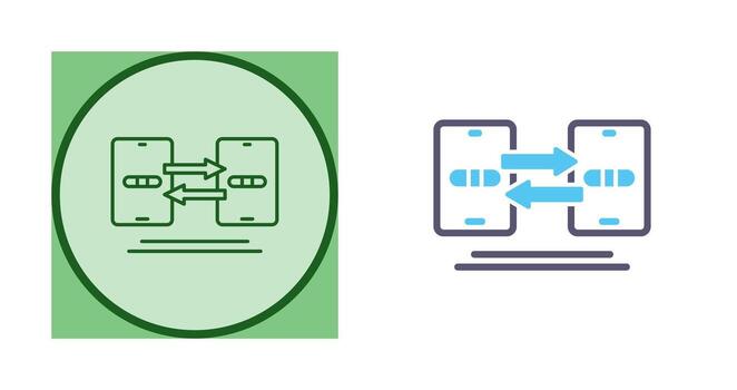 Data Synchronization Vector Icon